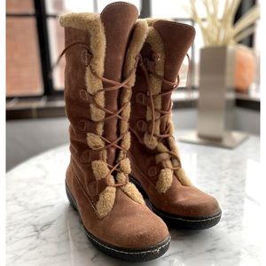 Nurture Lace Up Boot with Shearling